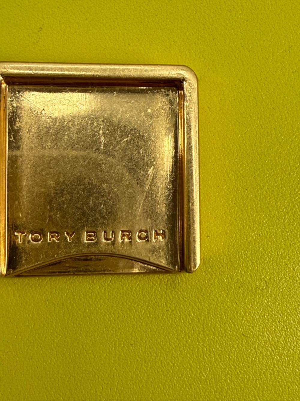 Tory Burch Eleanor Small Convertible Lime Green Leather Crossbody Shoulder Bag - Picture 10 of 17
